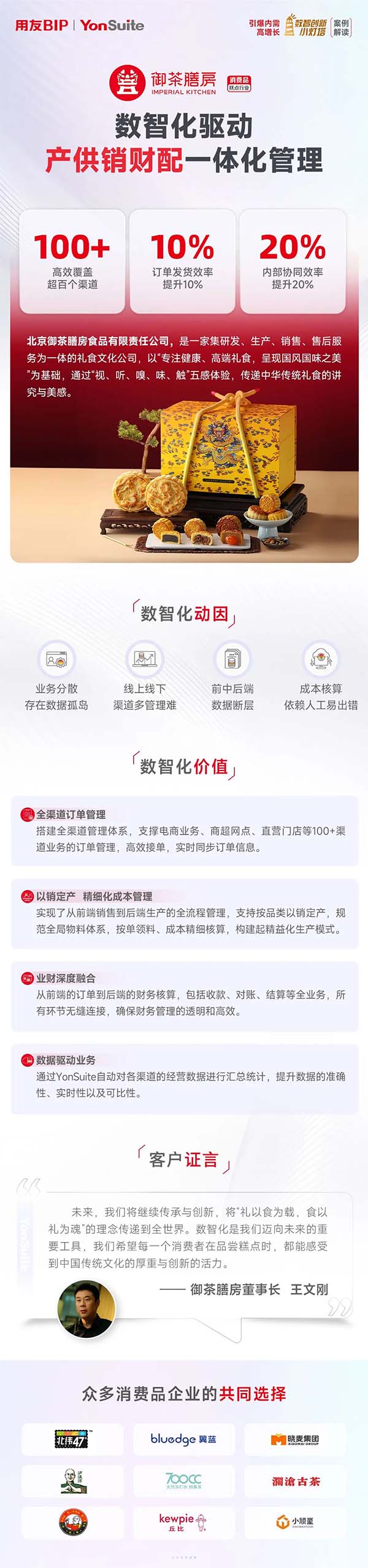 消費(fèi)品丨御茶膳房：產(chǎn)供銷(xiāo)財(cái)配一體化，打造“零障礙”協(xié)作鏈